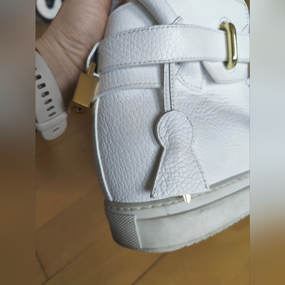 Buscemi wedge sneakers white leather eu 39/us 8.5 - Picture 5 of 12